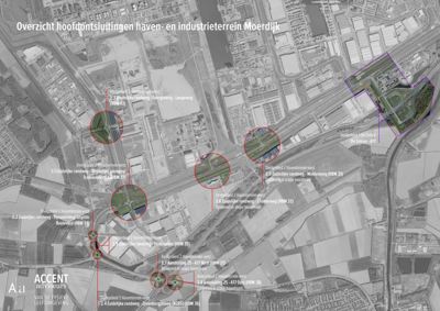 Overzicht Hoofdontsluitingen Haven En Industrieterrein Moerdijk