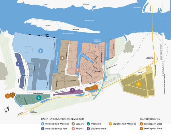 Kaart Clusters Port Of Moerdijk 2022